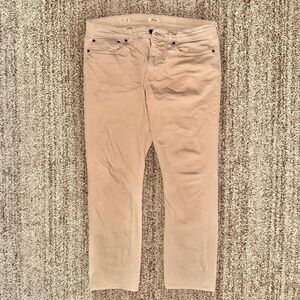 J. Crew Men's Straight Leg Khaki Jeans in Tan 34/30